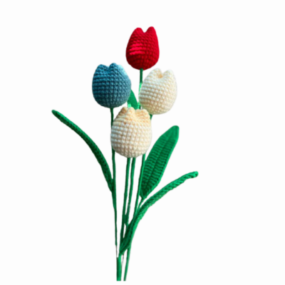 handmade crochet flower - tulip