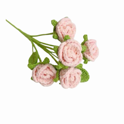 handmade crochet flower rose
