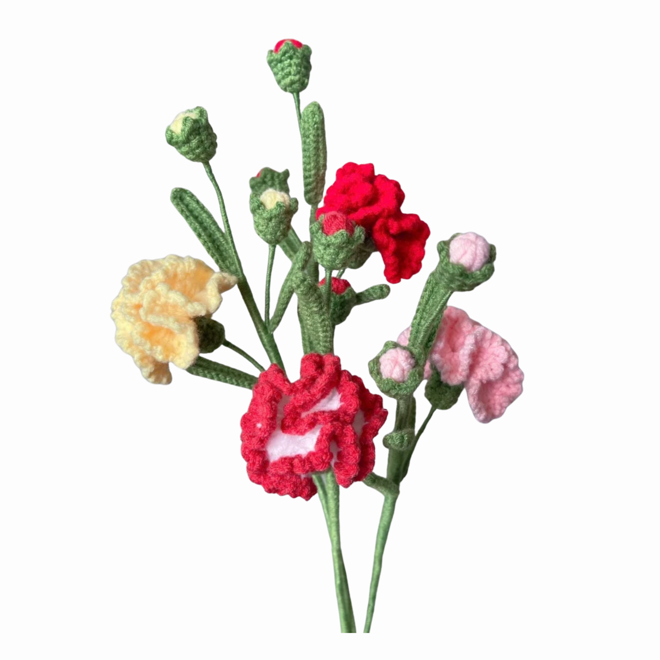 handmade crochet carnation flower from Vietnam