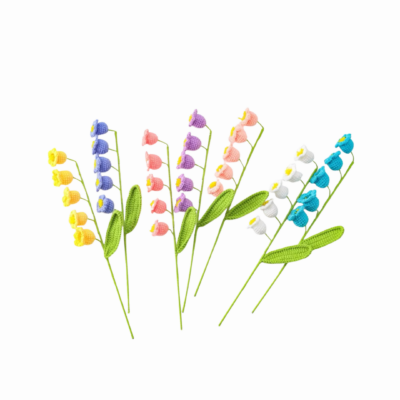 handmade crochet flower - lily of the valley